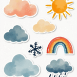 Weather Icons  - Sticker Sheet v13